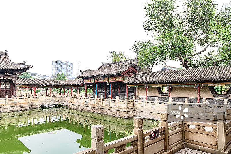 中国古典园林，榆次古城的古建筑图片素材