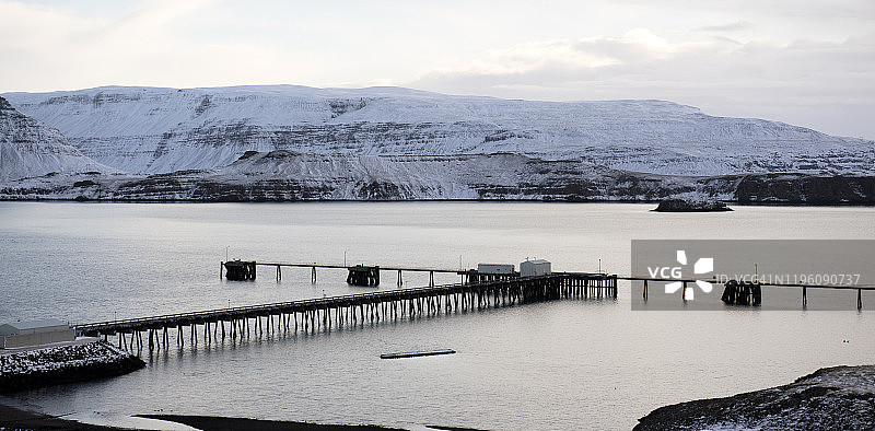 冰岛首都地区Hvalfjörður码头图片素材