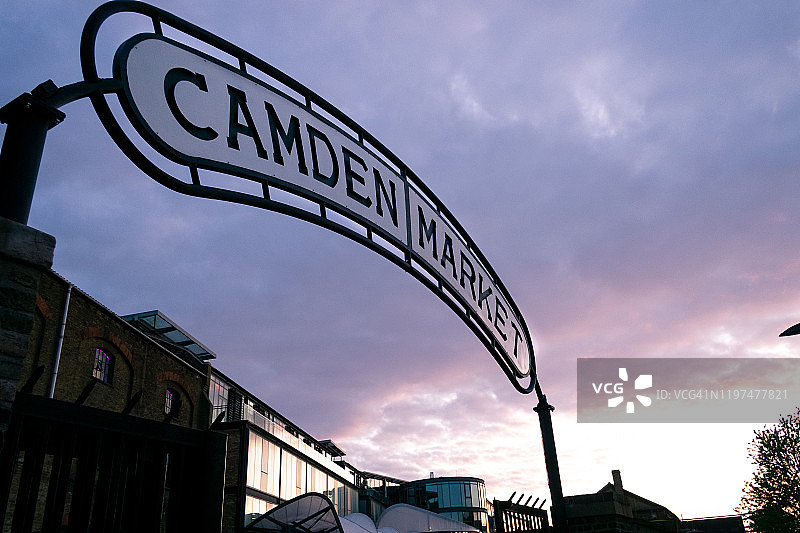 伦敦卡姆登市场的标志图片素材