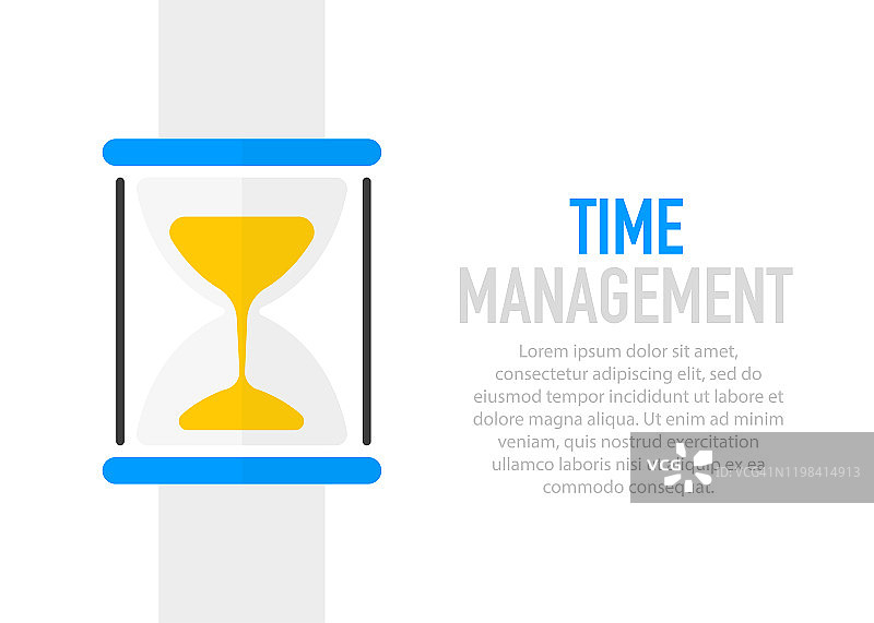 时间管理的概念。时间控制、规划。图片素材