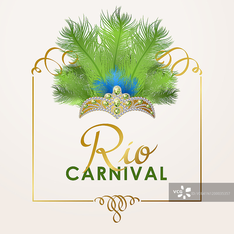 里约热内卢狂欢节头饰图片素材