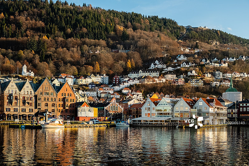 挪威卑尔根港区图片素材