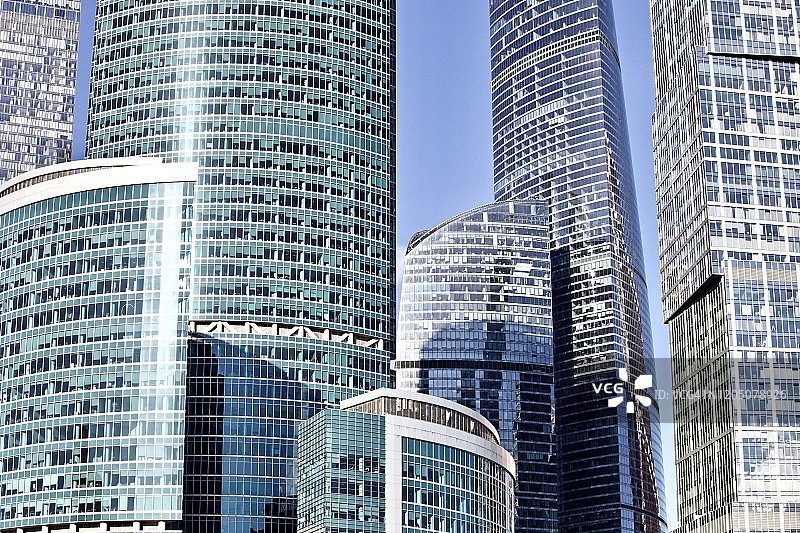 公司摩天楼区在市中心近距离图片素材