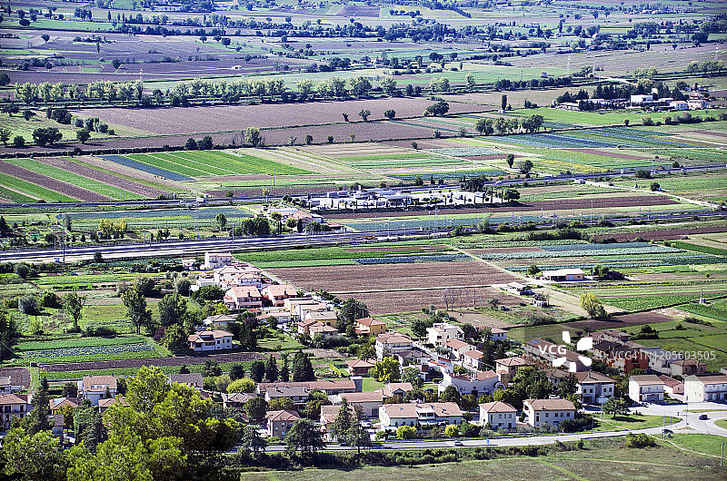 意大利特莱维的农场景观图片素材