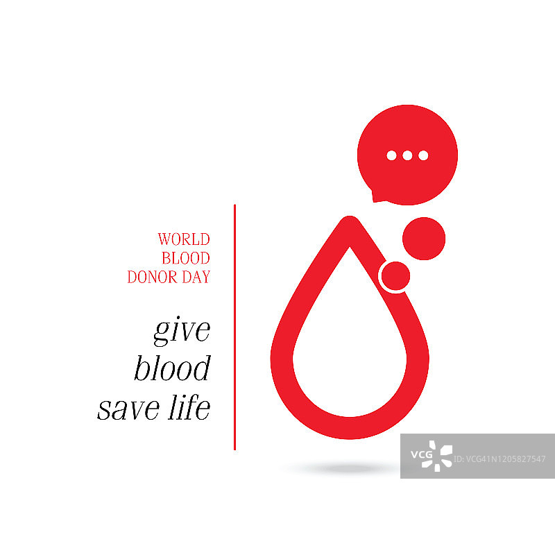 世界献血者日-血滴库存插图图片素材