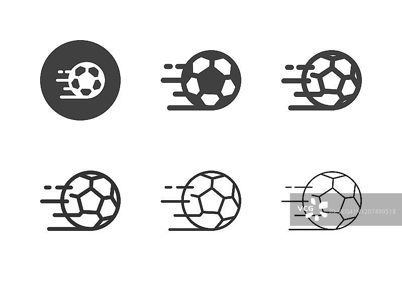 速度足球图标-多系列图片素材