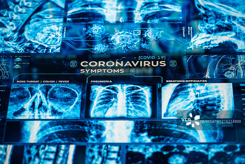 COVID-19冠状病毒症状图片素材