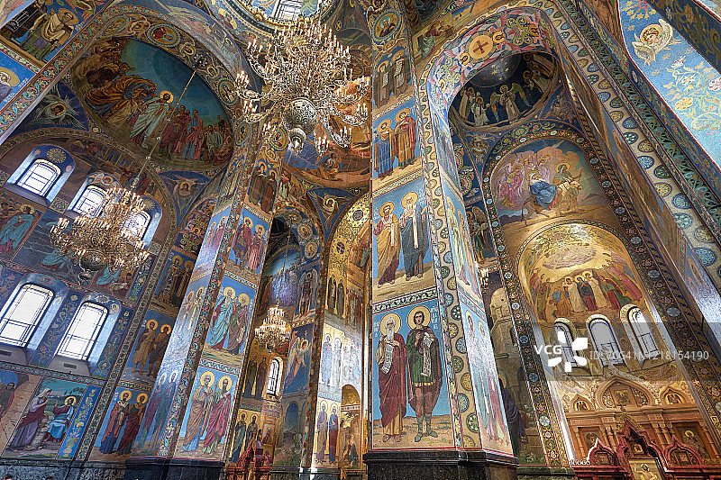 俄罗斯圣彼得堡。救世主洒血教堂图片素材