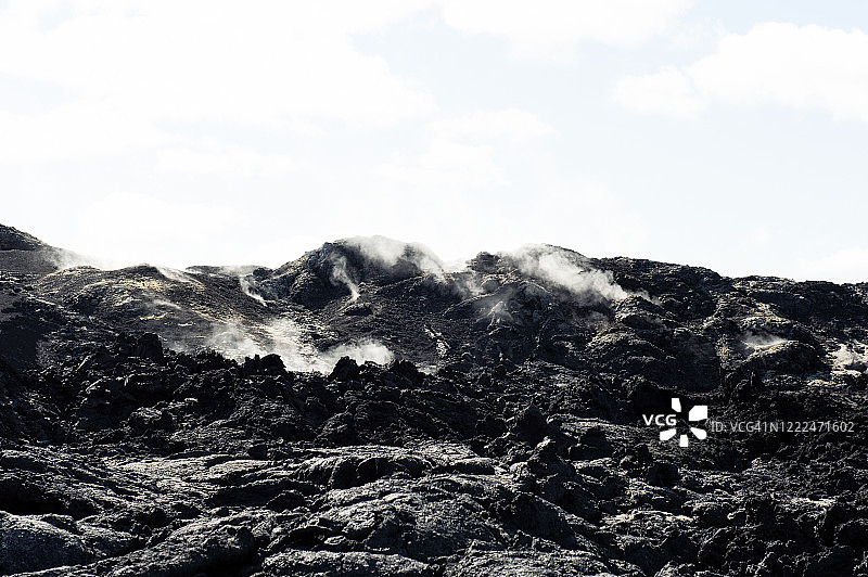 冰岛Leirhnjúkur地区的火山景观图片素材