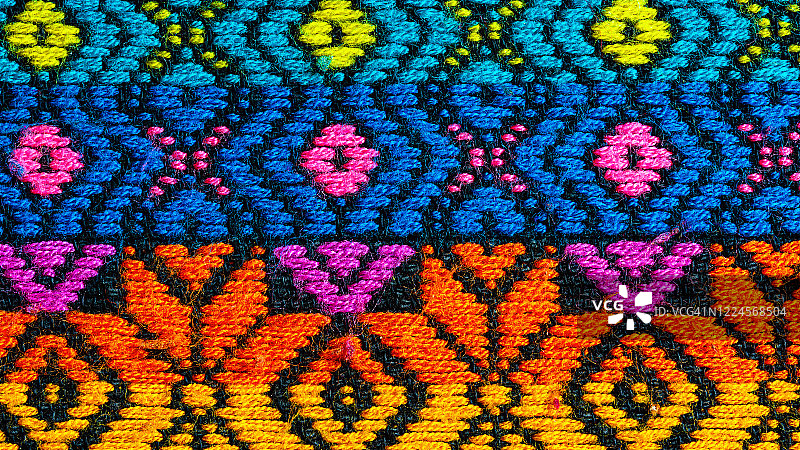 来自墨西哥的土著纺织抽象图像图片素材