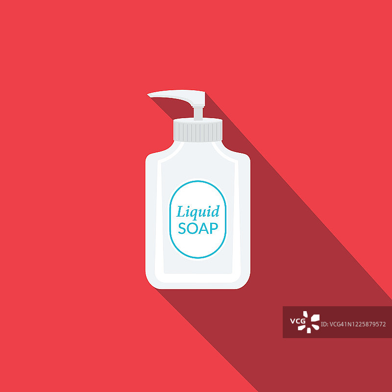 液体肥皂瓶冠状病毒图标图片素材