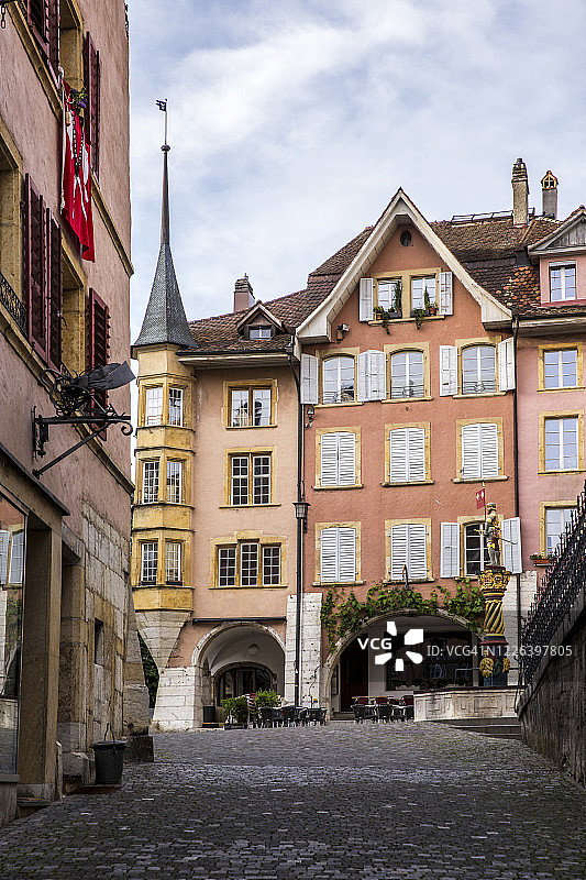 瑞士贝尔市美丽的街道图片素材