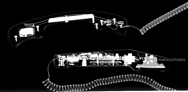 绳电话、x射线图片素材