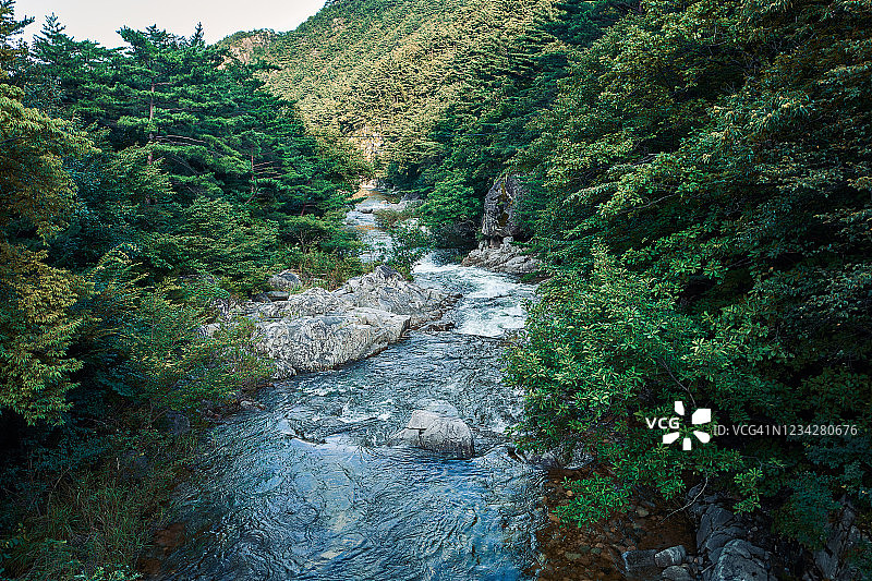 韩国江原道Mureung山谷景观图片素材