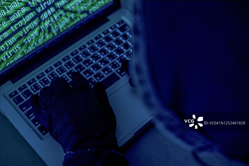 黑客盗取密码和身份，计算机犯罪图片素材