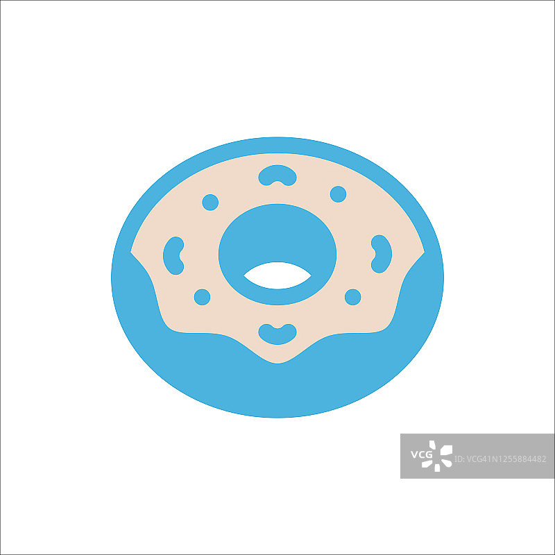 平面矢量图标甜甜圈标志设计新潮图片素材