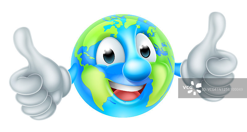 地球日吉祥物世界地球日卡通人物图片素材