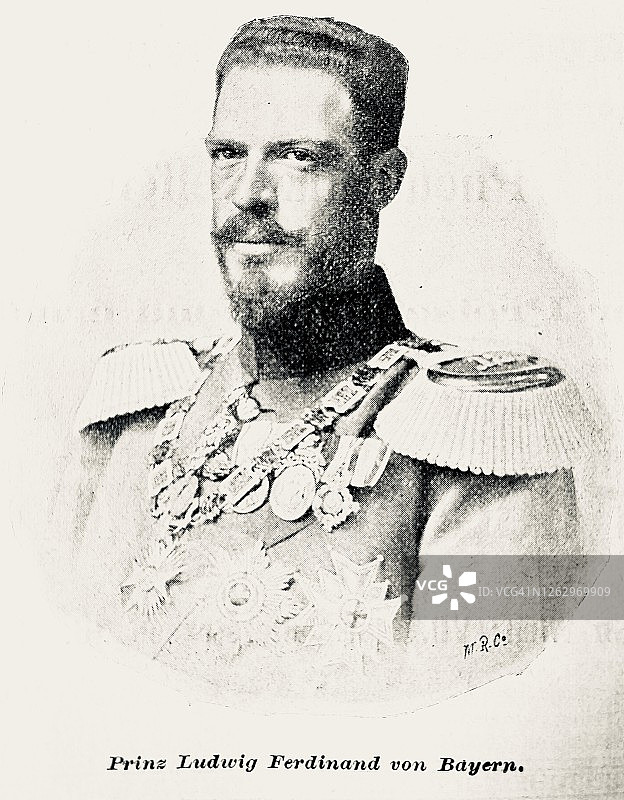 巴伐利亚亲王的肖像图片素材