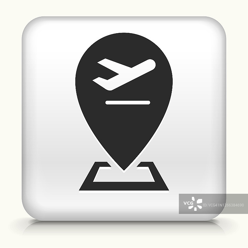 机场飞机地图指针图标图片素材