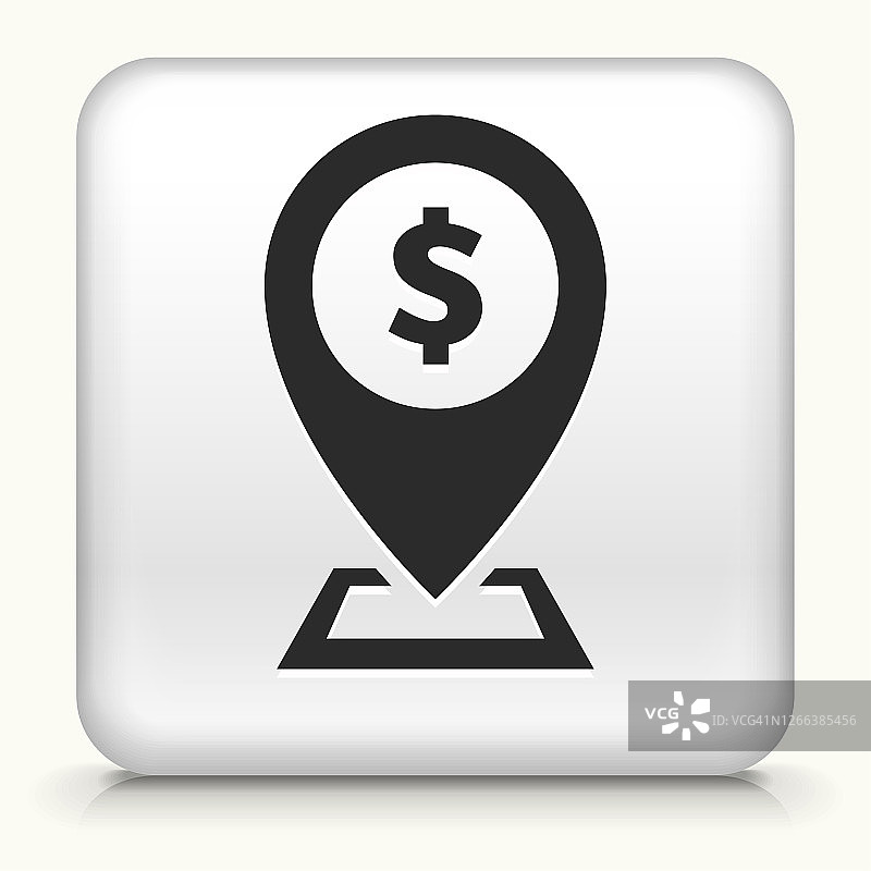 美元符号ATM银行地图指针图标图片素材
