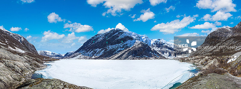 挪威的尼加斯布林冰川图片素材