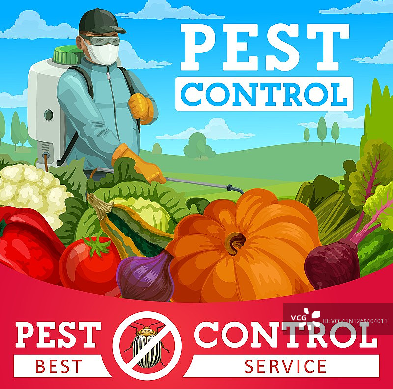 农业害虫防治服务灭虫员图片素材