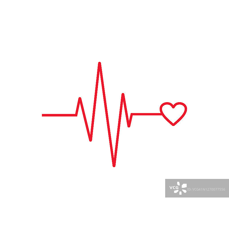 心跳简单图标logo图片素材