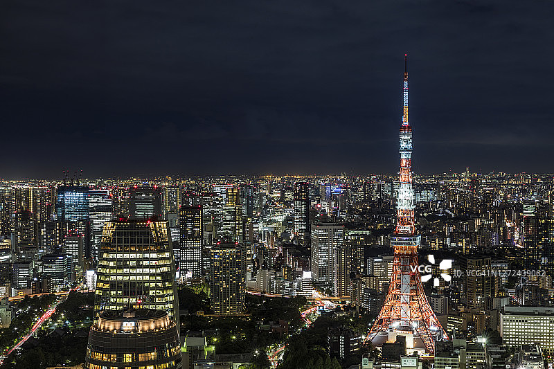 东京大都会的夜景图片素材
