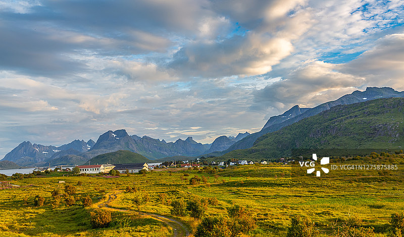 美丽的自然挪威和峡湾图片素材
