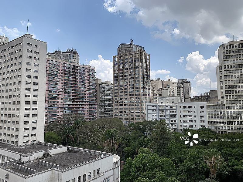 商业建筑和公寓São Paulo图片素材
