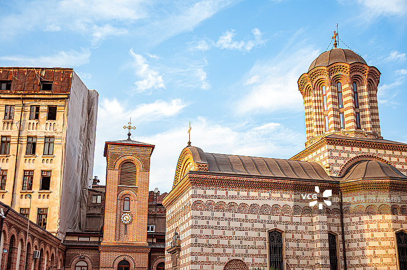 东正教堂Sfântul布加勒斯特市中心的安东图片素材