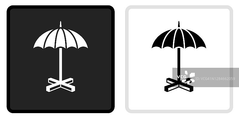 伞架图标上的黑色按钮与白色翻转图片素材