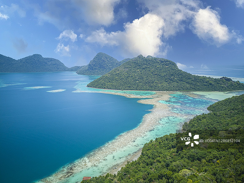 马来西亚沙巴州婆罗洲岛风景优美。图片素材