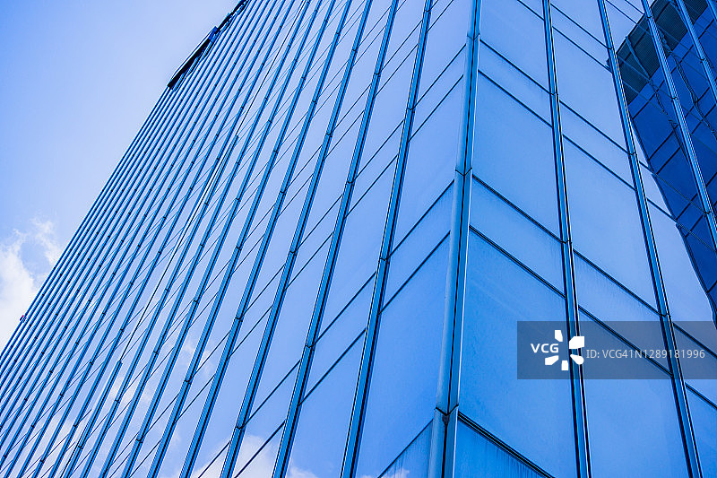 建筑细节现代建筑玻璃幕墙商业背景图片素材