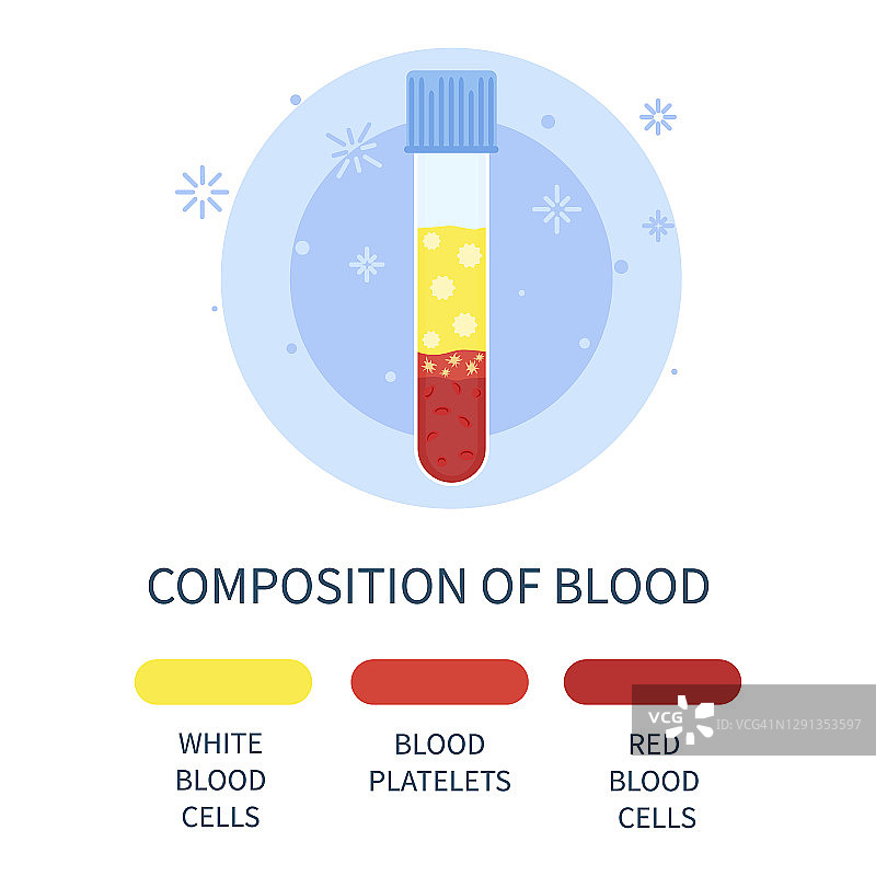 血液成分，概念说明图片素材