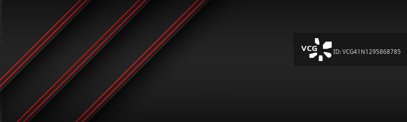 黑色现代材料头部与红色的对角线。横幅为您的业务。矢量抽象宽屏背景图片素材