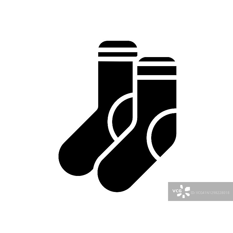 袜子图标矢量插图设计图片素材