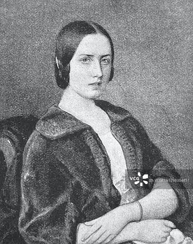 玛丽·霍亨洛伊公主，公主，1846年图片素材