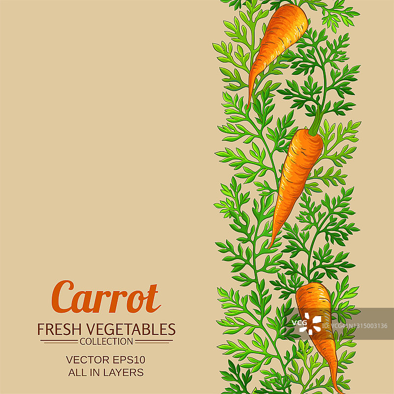 胡萝卜背景上的颜色背景图片素材