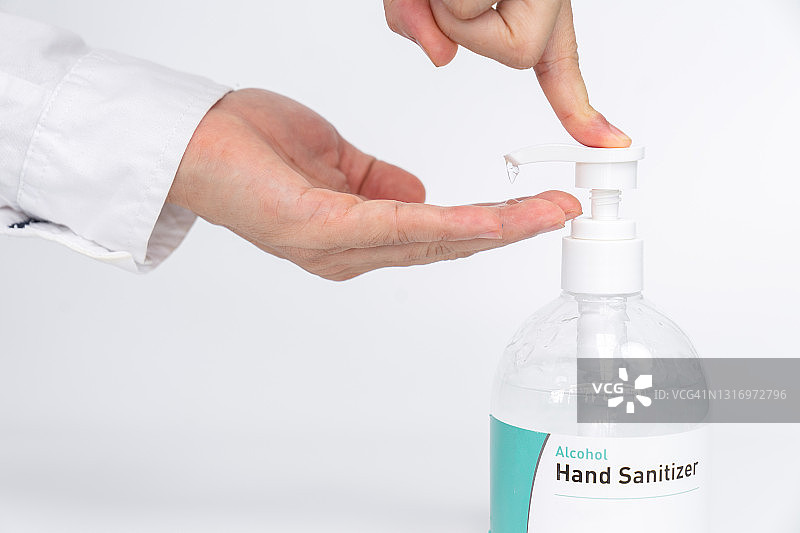 洗手液预防冠状病毒感染、预防冠状病毒感染、酒精凝胶和面膜、洗手液图片素材