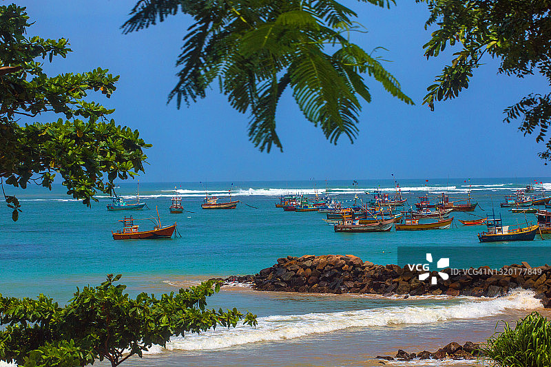 斯里兰卡渔船图片素材
