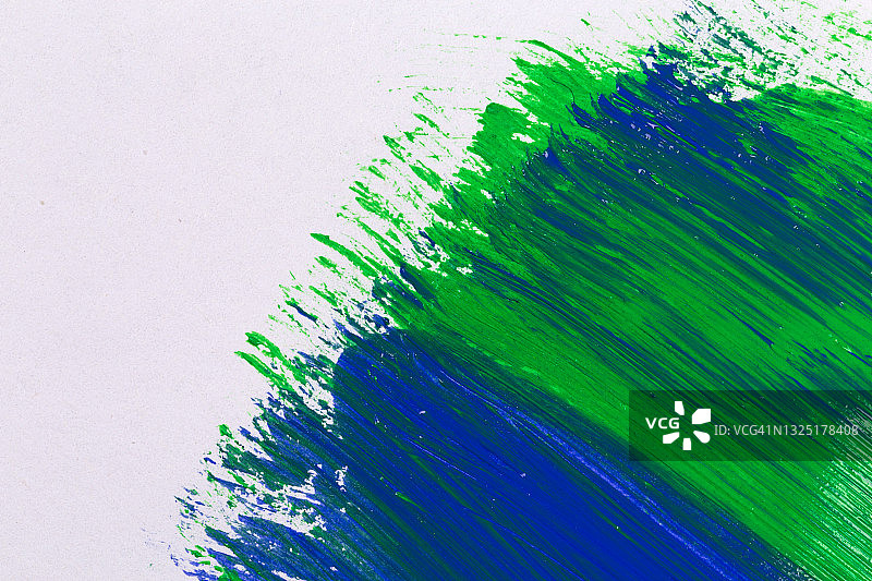 绿色和蓝色的笔触图片素材