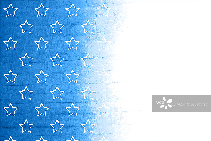 柔和的蓝色和白色木质纹理渐变矢量背景与对称的五角星形邮票设计图片素材