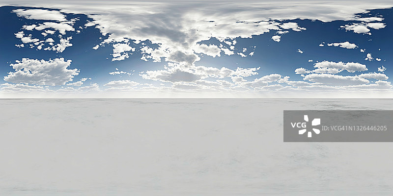 无缝的天空hdri全景360度角度视图与天顶和云使用作为天空圆顶。3 d渲染图图片素材