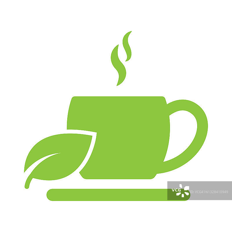 绿茶杯图标向量图片素材