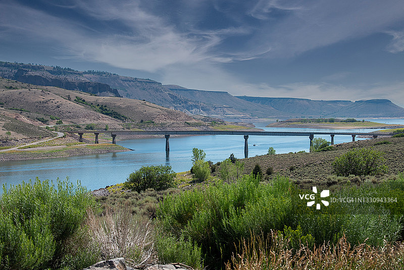 科罗拉多州的蓝梅萨水库图片素材