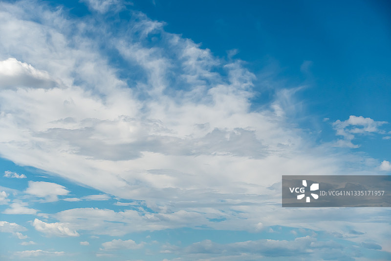 白云和明亮的蓝天背景图片素材