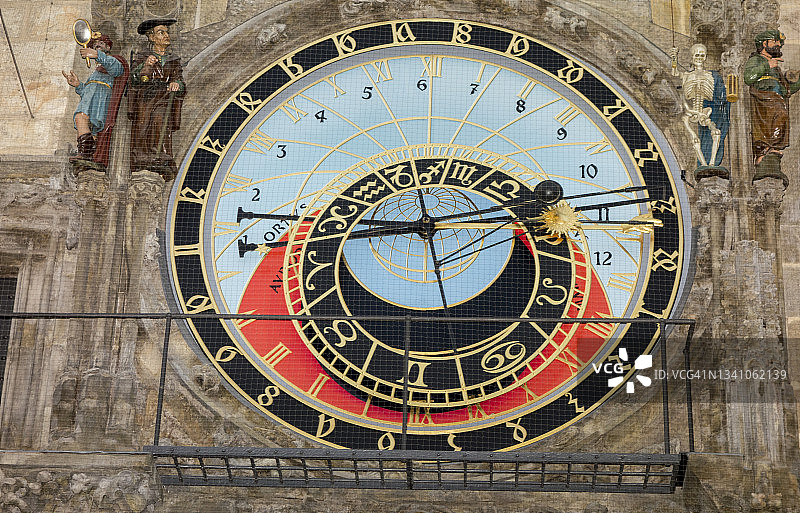 Orloj天文钟-布拉格，捷克共和国图片素材