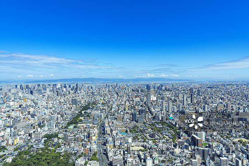 大阪市的一个阳光明媚的日子图片素材