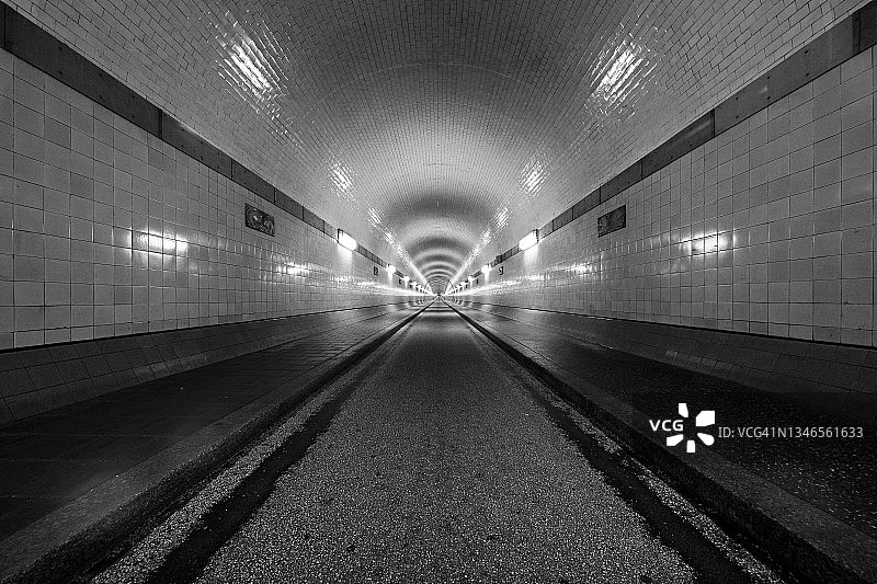 易北隧道(德国汉堡)图片素材